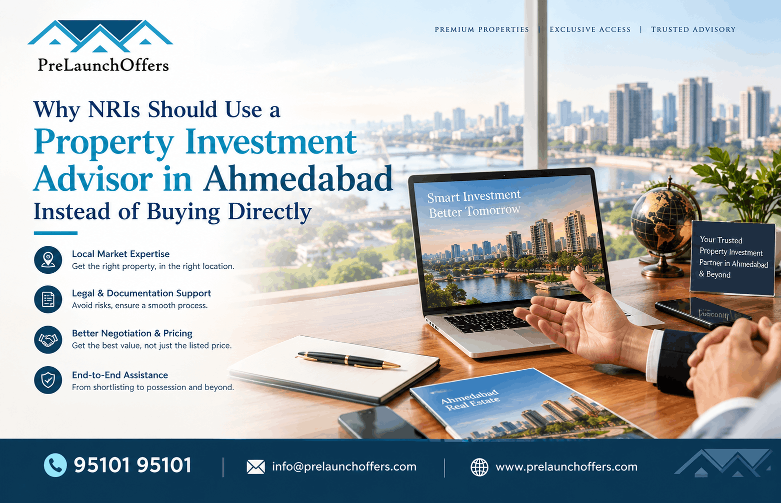 Why NRIs Should Use a Property Investment Advisor in Ahmedabad, Not Buy Directly